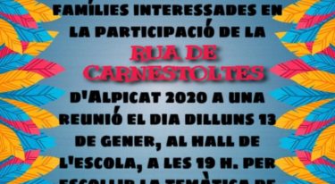 Reunio Rua Carnestoltes 2020