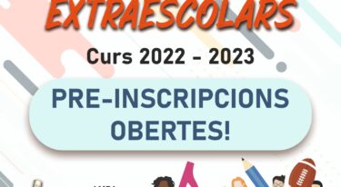 S’inicia el període de pre-inscripcions 2022/23