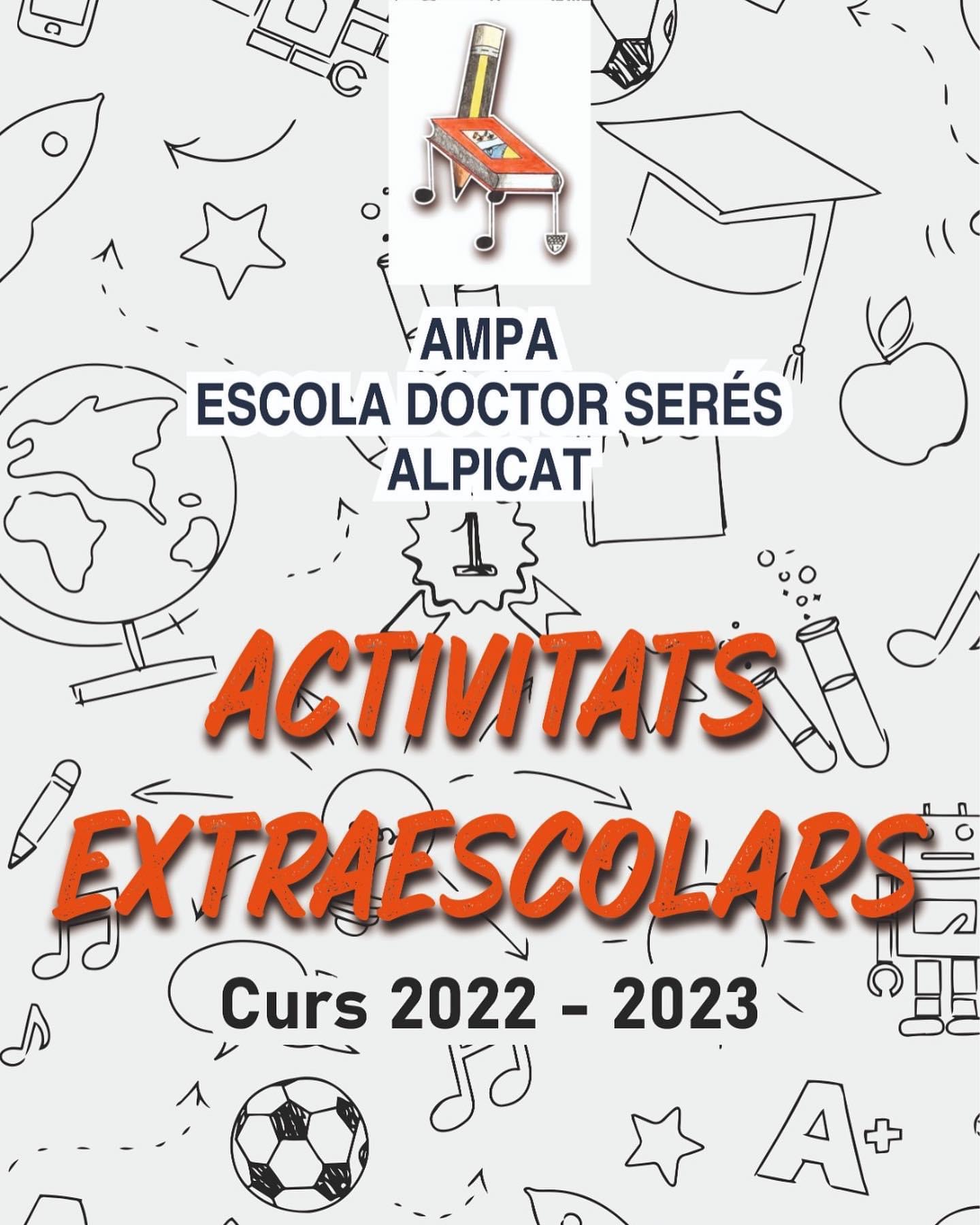 Graella activitats extraescolars curs 22/23